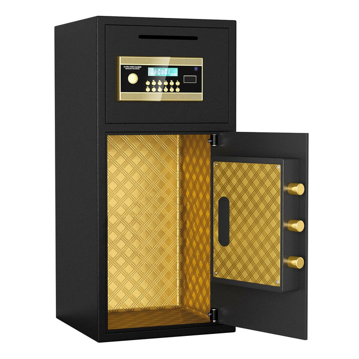 Large Double-door Coin-operated Safe,Digital Security Safe with Fireproof and Waterproof Bag,5.0 Cubic Feet Safe Box with Hidden Code Function for Home,Office and Hotel - DTYStore