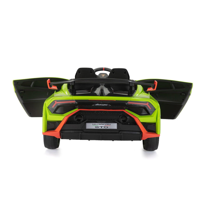 12V Battery Powered Ride On Car for Kids, Licensed Lamborghini, Remote Control Toy Vehicle with Music Player and LED Light - DTYStore
