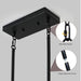 5-Light Retro Farmhouse Chandelier For Kitchen, Living room, Dining room Red and Black(No Bulbs) NEW SKU:W1340P206646 - DTYStore