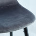 Bar Stools Set of 2, 30 Inches Velvet Barstool Modern Counter Bar Height Chair with Back, Sturdy Metal Legs & Footrests, Easy Assembly, Island Stool for Kitchen Bar - DTYStore