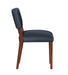 Bryson Midnight Blue Faux Leather Dining Chair - Set of 2 - DTYStore