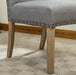 Mod Urban Style Solid Wood Nailhead Grey Fabric Padded Parson Chair, Set of 2 - DTYStore