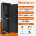 Wall Gun Safe, Gun Safes for Home, Gun Safes & Cabinets, Wall Safes Between The Studs, Quick-Access Rifle Safe with Removable Shelf and Digital Keypad(Black) - DTYStore