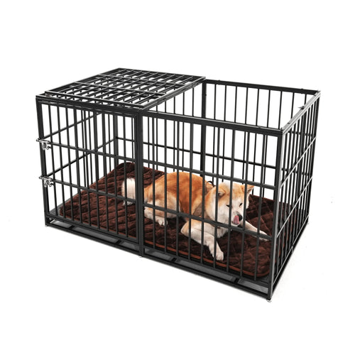 61' Extra Large Heavy Duty Dog Crate Dog cage Strong Metal Dog Kennels and Pens Crates for Large Dogs - Image 8