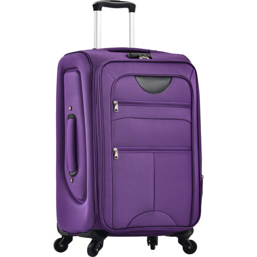 Softside Luggage Expandable 3 Piece Set Suitcase Upright Spinner Softshell Lightweight Luggage Travel Set - Image 20