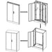 Metal Storage Cabinet with Locking Doors and Adjustable Shelf, Folding Filing Storage Cabinet , Folding Storage Locker Cabinet for Home Office,School,Garage, White - DTYStore