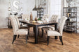 Dining Room Furniture Contemporary Rustic Style Beige Fabric Upholstered Tufted Set of 2 Chairs Kitchen Breakfast - DTYStore