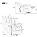 Massage Recliner Chair Electric Power Lift Recliner Chairs with Heat, Vibration, Side Pocket for Living Room, Bedroom, Light Brown