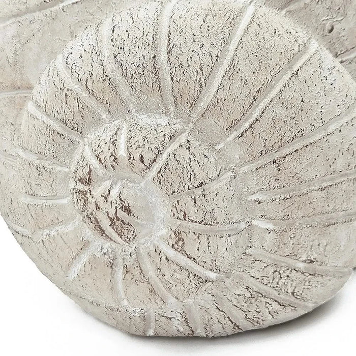9.5x8.3x6' Decorative Sand and Cement Snail Planter with Textured Beige Finish Default -DTYStore