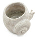 9.5x8.3x6' Decorative Sand and Cement Snail Planter with Textured Beige Finish Default -DTYStore