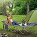 Outsunny Folding Camping Cot for Adults with Carry Bag, Side Pocket, Outdoor Portable Sleeping Bed for Travel, Camp, Vacation, 330 lbs. Capacity, Gray - DTYStore
