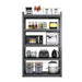 78"H 5 Tier Metal Shelves for Storage Garage Shelving 2000LBS Heavy Duty Storage Shelves Adjustable Garage Shelf Industrial Shelving Unit Storage Utility Rack,47.2"W*18"D*78"H,Black - DTYStore