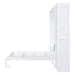 Queen Size Murphy Bed Wall Bed with Shelves,White - DTYStore