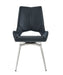 JACK SWIVEL BLACK DINING CHAIR (KIT OF 2) - DTYStore