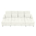 110.2" Oversized U-shaped Sofa Versatile Sectional Sofa Pull-out Sofa Bed with Double Storage Chaise Lounges and Two USB Ports for Living Room,Beige - DTYStore
