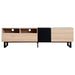 Modern TV Stand for 80'' TV with Double Storage Space, Media Console Table, Entertainment Center with Drop Down Door for Living Room, Bedroom, Home Theatre - DTYStore