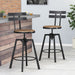 METAL CHAIR WITH WOODEN SEAT(set of 2) - DTYStore