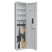 53" Passwod Touch Panel In-Wall Safe,Hidden Wall Gun Safe for Rifles with Adjustable Shelves,Assembled Storage Multifunctional Wall Safe for Firearm and Valuables (White-Digital) - DTYStore