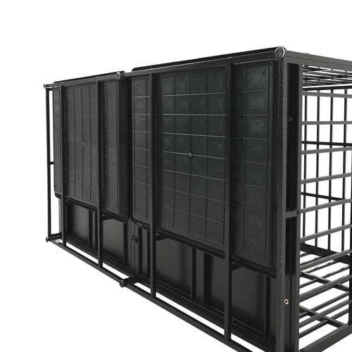 61' Extra Large Heavy Duty Dog Crate Dog cage Strong Metal Dog Kennels and Pens Crates for Large Dogs - Image 15