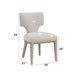 Kasa Linen & Champagne Finish Side Chair (Set of 2) - DTYStore