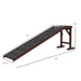 Dog Ramp for Bed, Pet Ramp for Dogs with Non-Slip Carpet and Top Platform, 74" x 16" x 25", Brown - DTYStore