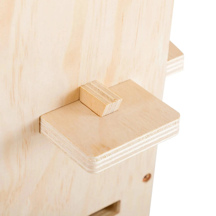 9' Adjustable Height Floor-to-Ceiling Cat Tree, Multi-Level Cat Vertical Cat Condo, Cat Climbing Frame Activity Center with Perching Shelves for Indoor Cats, Natural Default -DTYStore