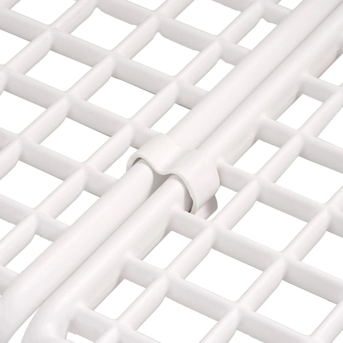 9 Piece Patio Conversation Sets, Modern Outdoor Patio Sectional Furniture Set with Two Square Coffee Table, Waterproof Thick Cushion Deep Seating for Porch, Balcony, White & Light Gray Default -DTYStore