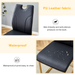 Black PU Dining Chair Set.Uniquely designed black dining chairs. PU material, paired with gold metal chair legs. Suitable for offices, restaurants, kitchens, conference rooms, etc.(Set of 4) - DTYStore