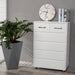 Six Drawer Side Table-White - DTYStore