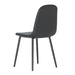Modern Minimalist Black Dining Chair Set - Six Chairs per Box, Stable and Comfortable.Modern Mid-Century Style Upholstered Side Chairs,Spoon Shaped Chairs With Black Metal Legs. - DTYStore
