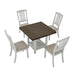 Multifunctional expansion folding table, can sit 4 people, with storage space, four side folding table can save space colleagues can also expand the use area, suitable for kitchen, living room ect. - DTYStore