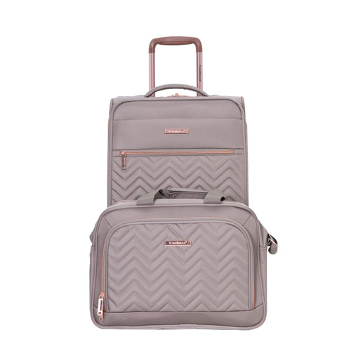 Softshell Terylene Luggage Set with Spinner Wheels - 4-Piece (16/20/24/28) Khaki - Image 12