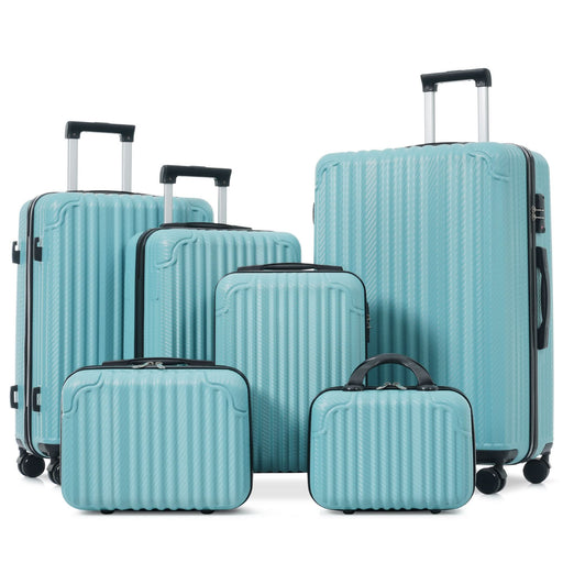 Durable ABS Hardshell Luggage Set with Spinner Wheels and TSA Lock, Lightweight