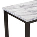 Faux Marble 5-Piece Dining Set Table with 4 Thicken Cushion Dining Chairs Home Furniture, White/Beige+Black - DTYStore