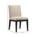Froja Beige Fabric & Black Finish Side Chair (Set of 2) - DTYStore