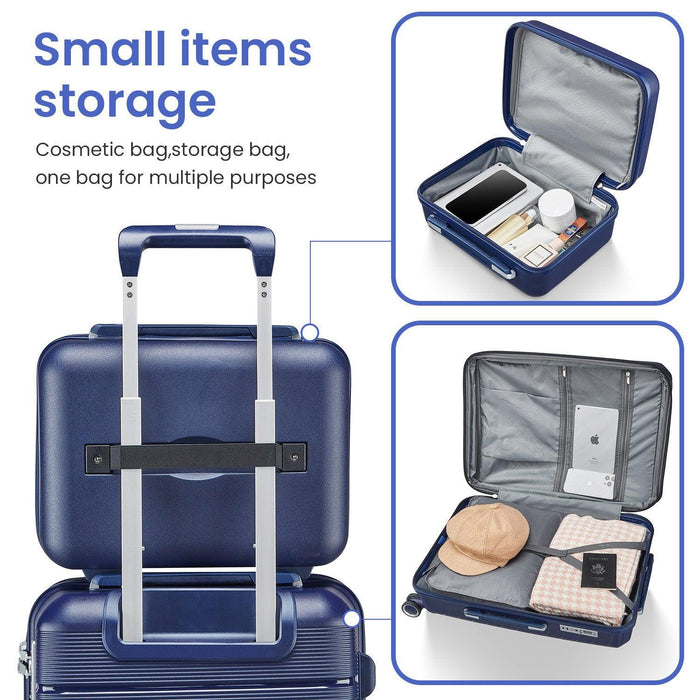 Luggage Sets 4 Piece(14/20/24/28) PP Lightweight & Durable Expandable suitcase - DTYStore