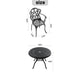 (Cushions In Random Colors)3-Piece Set Of Cast Aluminum Patio Furniture With Cushions - DTYStore