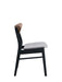 Rebi Gray Linen, Walnut & Black Finish Side Chair (Set of 2) - DTYStore