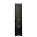 Black side cabinet with aluminum strip lamp,With large storage space - DTYStore