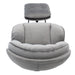 Accent chair TV Chair Living room Chair Grey with ottoman - DTYStore