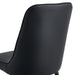 Modern dining chairs, equipped with PU artificial leather backrest cushions and black metal legs, suitable for restaurants, kitchens, and bedrooms. Set of 4 pieces (black+PU leather)C-007 - DTYStore