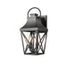 Outdoor Wall Lights, Porch Lights, Waterproof Outdoor Wall Sconce, Exterior Light Fixture Matte Black with Clear Glass Shade for Garage Patio Front Door Balcony (2 pack)