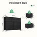 7 storage Spaces, assembled wardrobe lockers, bedroom furniture lockers,black - DTYStore