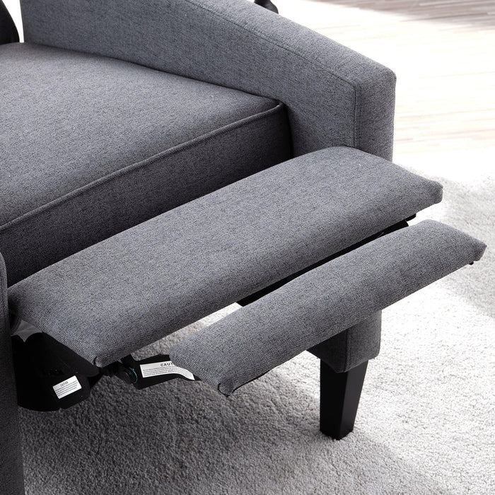 Manual Wing Chair Recliner - 27.16" Wide Comfort and Style for Your Living Space
