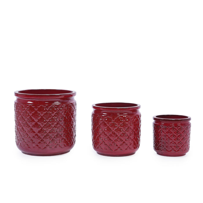 Ceramic Flowerpot, Modern Planter for Patio, Garden or Windowsills