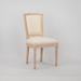 Upholstered Fabrice French Dining Chair,Set of 2,Beige - DTYStore