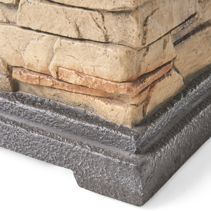 19.50'' STONE MGO FIRE COLUMN - 40 000 BTU - DTYStore