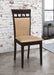 Set of 2 Upholstered Side Chairs, Cappuccino and Tan - DTYStore