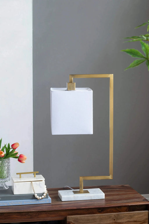 9x14.3x25.2' Metal Table Lamp Default -DTYStore