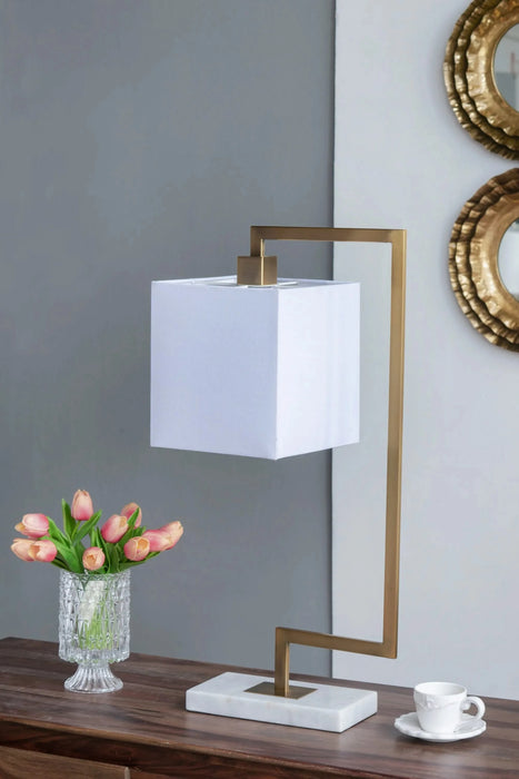 9x14.3x25.2' Metal Table Lamp Default -DTYStore